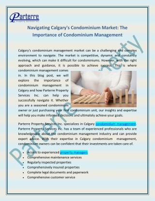 Navigating Calgary's Condominium Market the Importance of Condominium Management