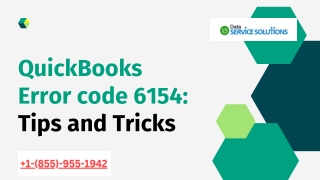 Steps to Fix QuickBooks Error code 6154