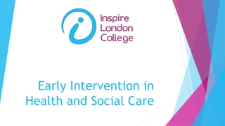 Early Intervention in Health and Social Care