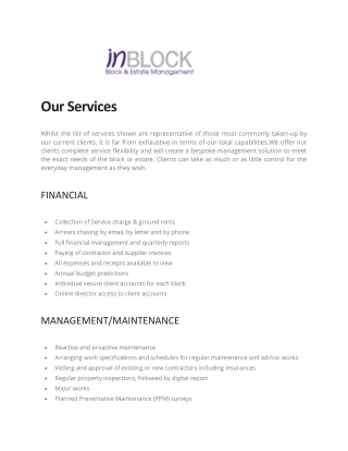 Block Management Company - Inblock Management