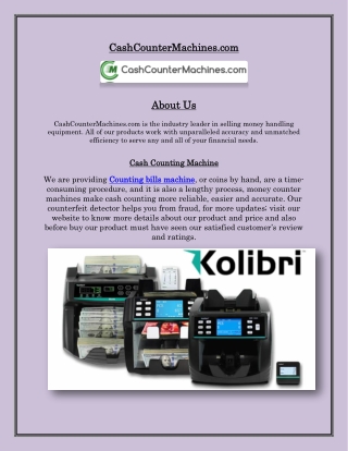 Cash Counting Machine