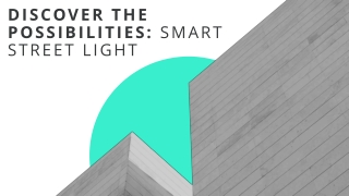 Discover the Possibilities Smart Street Light