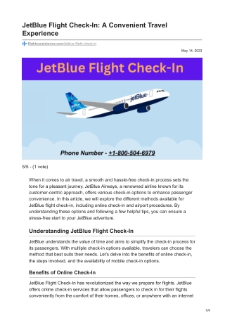 JetBlue Flight Check-In