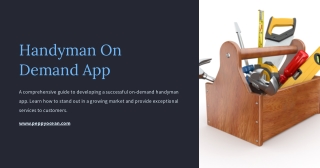 Handyman On-Demand App