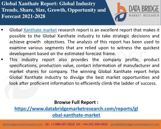 Xanthate Market-Chemical Material