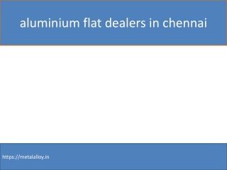 aluminium flat dealers in chennai