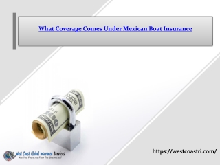 What Coverage Comes Under Mexican Boat Insurance