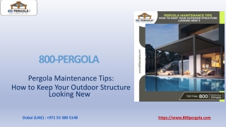 Pergola Maintenance Tips - How to Keep Your Outdoor Structure Looking New