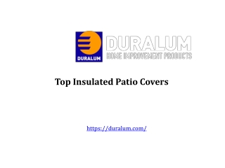 Top Insulated Patio Covers