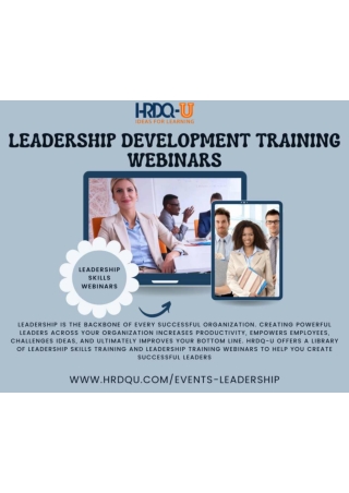 Leadership Development Training Webinars