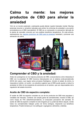 Calma tu mente_ los mejores productos de CBD para aliviar la ansiedad