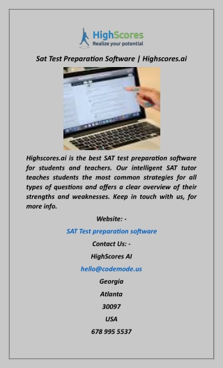 Sat Test Preparation Software  Highscores