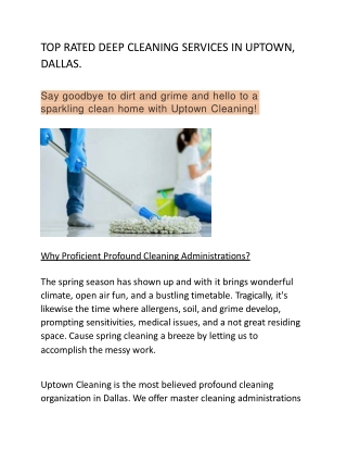 Deep Cleaning Services