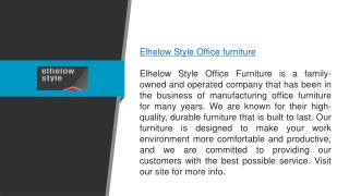 Looking For The Best Office Fruniture