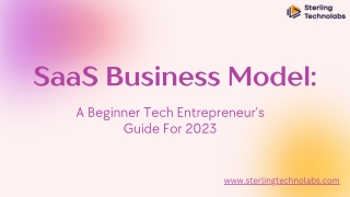 SaaS Business Model A Beginner Tech Entrepreneur’s Guide For 2023