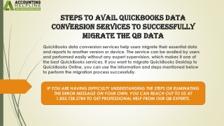 The best ever method to fix QuickBooks Data Conversion Services