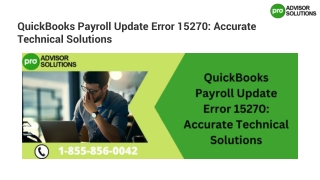 A must follow method resolve QuickBooks Payroll Update Error 15270