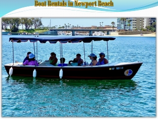 Boat Rentals in Newport Beach