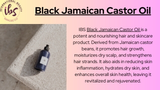 Black Jamaican Castor Oil | IBS LLC Supplies