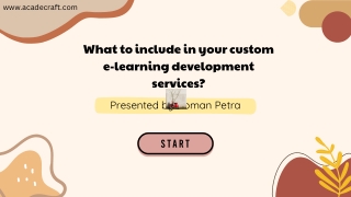 What to include in your custom e-learning development services