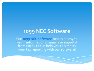 1099 NEC Software