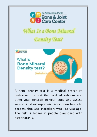 What Is a Bone Mineral Density Test?
