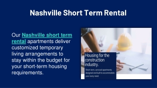 Nashville Short Term Rental