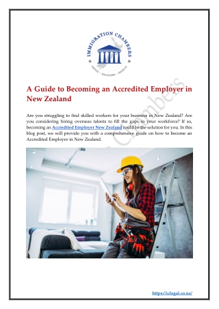 A Guide to Becoming an Accredited Employer in New Zealand