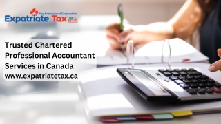 Trusted Chartered Professional Accountant Services in Canada