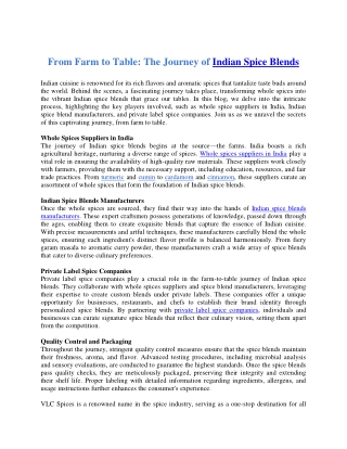 From Farm To Table_ The Journey of Indian Spice Blends
