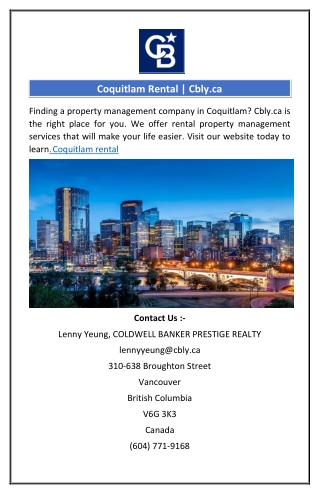 Coquitlam rental