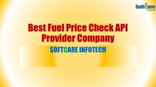 Best Fuel Price API Provider Company - Softcare Infotech