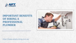 Important Benefits of Hiring a Professional Plumber