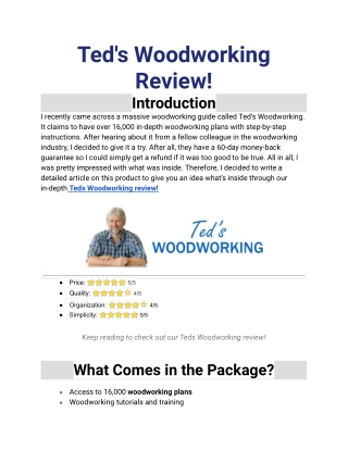 Ted’s Woodworking Review _ Sneak Peak Inside (1)