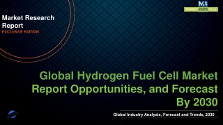 Hydrogen Fuel Cell Market Worth US$ 78,629.5 million by 2030