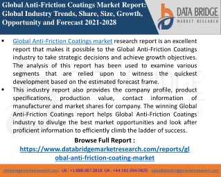 Anti-Friction Coatings Market-Chemical Material