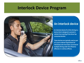 Interlock Device Program