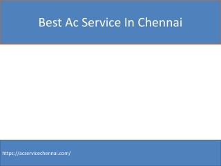 Best Ac Service In Chennai