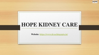 Hope Kidney Care- Nephrologist