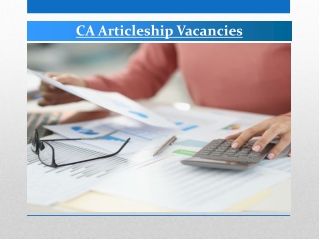 Top CA Articleship Vacancies