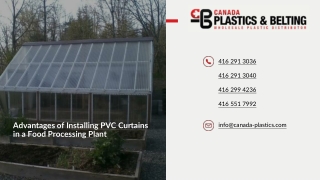 Advantages of Installing PVC Curtains in a Food Processing Plant