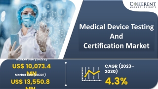 Medical Device Testing and Certification Market to Grow at a Substantial Growth