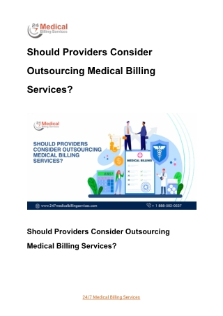 Should Providers Consider Outsourcing Medical Billing Services_