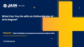 What Can You Do with an Online Master of Arts Degree.