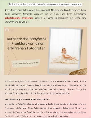 Authentische Babyfotos in Frankfurt von einem erfahrenen Fotografen