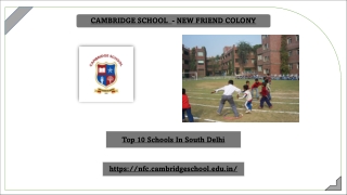 Top 10 Schools In South Delhi