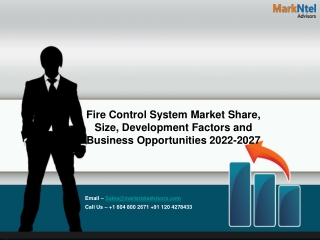 Global Fire Control System Market Research Report: Forecast (2022-27)