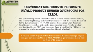 A proper guide to troubleshoot Invalid Product Number QuickBooks POS Issue