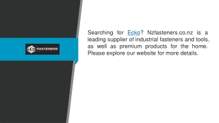 Ecko Nzfasteners.co.nz