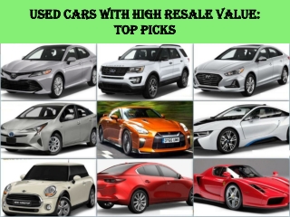 Used Cars With High Resale Value Top Picks